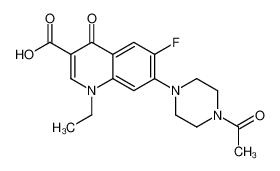 7-(4-乙酰基哌嗪-1-基)-1-乙基-6-氟-4-氧代-1,4-二氢喹啉-3-羧酸