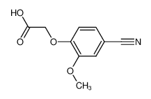 115109-49-4 spectrum, 2-(2-methoxy-4-cyanophenoxy)-acetic acid