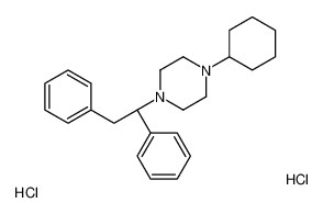 1-cyclohexyl-4-[(1S)-1,2-diphenylethyl]piperazine,dihydrochloride 52694-54-9