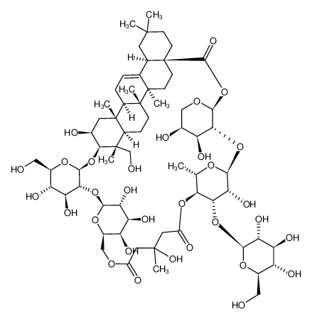 123714-91-0 structure, C65H102O31