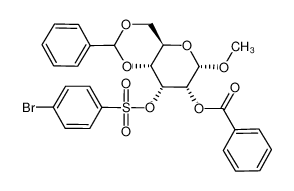 97971-35-2 methyl 2-O-benzoyl-4,6-O-benzylidene-3-O-brosyl-α-D-allopyranoside