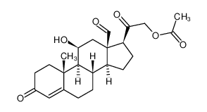 Pregn-4-en-18-al,21-(acetyloxy)-11-hydroxy-3,20-dioxo-, (11b)- 297-91-6
