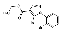 ethyl 5-bromo-1-(2-bromophenyl)pyrazole-4-carboxylate 1245093-30-4