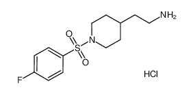 (2-{1-[(4-Fluorophenyl)sulfonyl]piperidin-4-yl}ethyl)amine hydrochloride 1185298-49-0