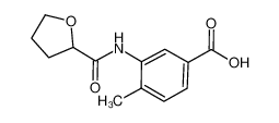 4-methyl-3-[(tetrahydro-2-furanylcarbonyl)amino]benzoic acid(SALTDATA: FREE) 669704-14-7