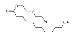 2-(2-chloroethylsulfanyl)ethyl dodecanoate