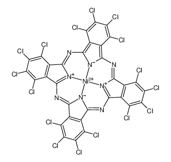 31270-08-3 structure, C32Cl16N8Ni++