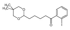 5-(5,5-dimethyl-1,3-dioxan-2-yl)-1-(2-iodophenyl)pentan-1-one 898785-60-9