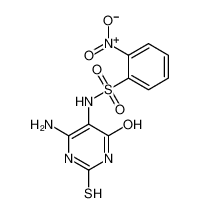 N-(6-amino-4-oxo-2-sulfanylidene-1H-pyrimidin-5-yl)-2-nitrobenzenesulfonamide 91789-72-9