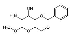 7-amino-6-methoxy-2-phenyl-4,4a,6,7,8,8a-hexahydropyrano[3,2-d][1,3]dioxin-8-ol 6038-60-4