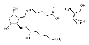 1,3-二羟基-2-(羟基甲基)-2-丙胺 (5Z,9beta,11alpha,13E,15S)-9,11,15-三羟基前列腺-5,13-二烯-1-酸盐
