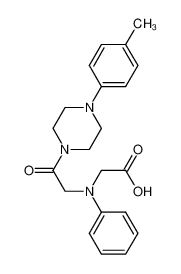 [{2-[4-(4-Methylphenyl)piperazin-1-yl]-2-oxoethyl}(phenyl)amino]acetic acid