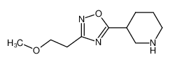 3-(2-methoxyethyl)-5-piperidin-3-yl-1,2,4-oxadiazole 96%