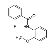 2-fluoro-N-(2-methoxyphenyl)benzamide 669-41-0