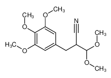 3,3-dimethoxy-2-[(3,4,5-trimethoxyphenyl)methyl]propanenitrile 7520-70-9