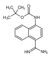 tert-butyl N-(4-carbamimidoylnaphthalen-1-yl)carbamate 885270-07-5