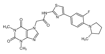 1233195-57-7 structure, C23H24FN7O3S