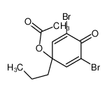 61305-86-0 (3,5-dibromo-4-oxo-1-propylcyclohexa-2,5-dien-1-yl) acetate