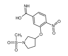 3-(1-methylsulfonylpyrrolidin-3-yl)oxy-4-nitrobenzamide 917909-64-9