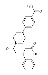 [{2-[4-(4-Acetylphenyl)piperazin-1-yl]-2-oxoethyl}(phenyl)amino]acetic acid