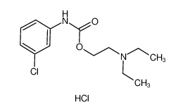 2-(diethylamino)ethyl N-(3-chlorophenyl)carbamate,hydrochloride 3747-55-5