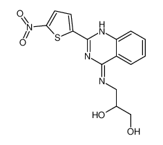 33372-40-6 3-[[2-(5-硝基噻吩-2-基)喹唑啉-4-基]氨基]丙烷-1,2-二醇