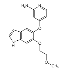 1622205-62-2 spectrum, 4-((6-(2-methoxyethoxy)-1H-indol-5-yl)oxy)pyridin-2-amine