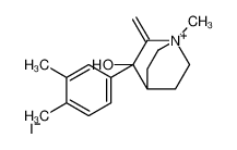 3-(3,4-dimethylphenyl)-1-methyl-2-methylidene-1-azoniabicyclo[2.2.2]octan-3-ol,iodide 82380-46-9