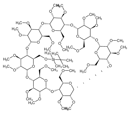 150885-21-5 structure, C68H124O35Si