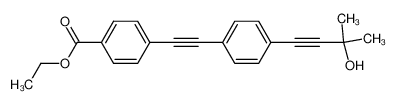 866825-53-8 spectrum, ethyl 4-{2-[4-(3-hydroxy-3-methyl-1-butynyl)phenyl]ethynyl}benzoate