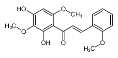 (2E)-1-(2,4-Dihydroxy-3,6-dimethoxyphenyl)-3-(2-methoxyphenyl)-2- propen-1-one 100079-39-8