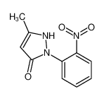 5-methyl-2-(2-nitrophenyl)-1H-pyrazol-3-one 40339-61-5