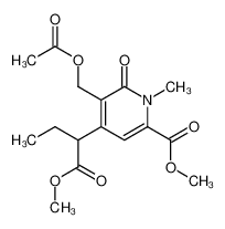 40163-15-3 5-acetoxymethyl-4-(1-methoxycarbonyl-propyl)-1-methyl-6-oxo-1,6-dihydro-pyridine-2-carboxylic acid methyl ester