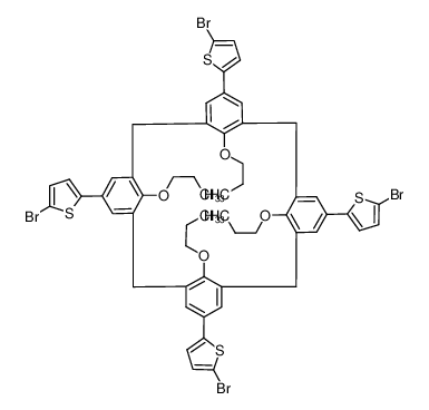 909130-01-4 structure, C56H52Br4O4S4