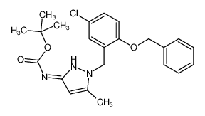 tert-butyl N-[1-[(5-chloro-2-phenylmethoxyphenyl)methyl]-5-methylpyrazol-3-yl]carbamate 913566-84-4