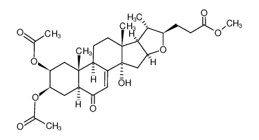 77273-84-8 spectrum, (2aS,4R,5S,6aR,6bR,8aR,8bR,9S,10R,11aS,12aS)-12a-hydroxy-10-(3-methoxy-3-oxopropyl)-6a,8a,9-trimethyl-2-oxo-2a,3,4,5,6,6a,6b,7,8,8a,8b,9,10,11a,12,12a-hexadecahydro-2H-naphtho[2',1':4,5]indeno[2,1-b]furan-4,5-diyl diacetate