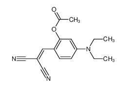 124079-85-2 spectrum, 2-cyano-3-(4-diethylamino-2-acetoxyphenyl)acrylonitrile