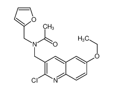 N-[(2-Chloro-6-ethoxy-3-quinolinyl)methyl]-N-(2-furylmethyl)aceta mide