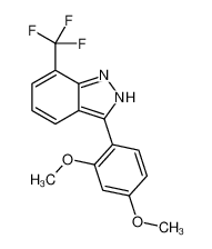 3-(2,4-dimethoxyphenyl)-7-(trifluoromethyl)-2H-indazole 680611-18-1
