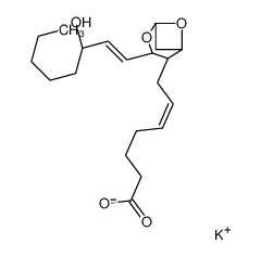 potassium,(Z)-7-[(1S,2S,3R,5S)-3-[(E,3S)-3-hydroxyoct-1-enyl]-4,6-dioxabicyclo[3.1.1]heptan-2-yl]hept-5-enoate 98509-73-0