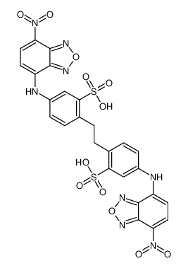 5-[(4-nitro-2,1,3-benzoxadiazol-7-yl)amino]-2-[2-[4-[(4-nitro-2,1,3-benzoxadiazol-7-yl)amino]-2-sulfophenyl]ethyl]benzenesulfonic acid 78566-20-8