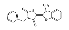 5-(3-甲基-2(3h)-苯并噻唑)-3-(苯基甲基)-2-硫氧代-4-噻唑啉酮
