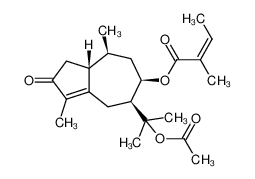 [(5S,6R,8S,8aR)-5-(2-acetyloxypropan-2-yl)-3,8-dimethyl-2-oxo-4,5,6,7,8,8a-hexahydro-1H-azulen-6-yl] (Z)-2-methylbut-2-enoate 13018-10-5