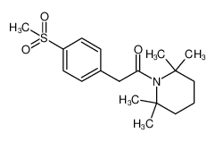 1360789-02-1 spectrum, 2-(4-(methylsulfonyl)phenyl)-1-(2,2,6,6-tetramethylpiperidin-1-yl)ethanone