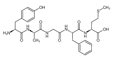 (2S)-2-[[(2S)-2-[[2-[[(2R)-2-[[(2S)-2-amino-3-(4-hydroxyphenyl)propanoyl]amino]propanoyl]amino]acetyl]amino]-3-phenylpropanoyl]amino]-4-methylsulfanylbutanoic acid 98%