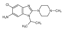 6-chloro-2-(4-methylpiperazin-1-yl)-3-propan-2-ylbenzimidazol-5-amine 148014-93-1