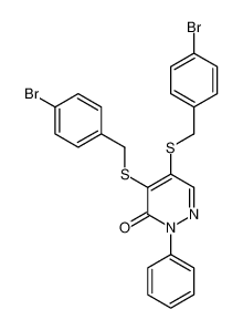 4,5-bis[(4-bromophenyl)methylsulfanyl]-2-phenylpyridazin-3-one