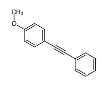 7380-78-1 spectrum, 1-methoxy-4-(2-phenylethynyl)benzene