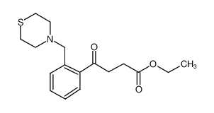 ethyl 4-oxo-4-[2-(thiomorpholin-4-ylmethyl)phenyl]butanoate 898782-60-0