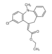 84141-99-1 spectrum, (chloro-8 dihydro-5,11 methyl-5 5H-dibenz[b,f]azepin-10-ylidene)-2 acetate d'ethyle